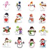 Kawaii Winter Snowman Stickers, 50 Pcs Christmas Window Snowman DIY