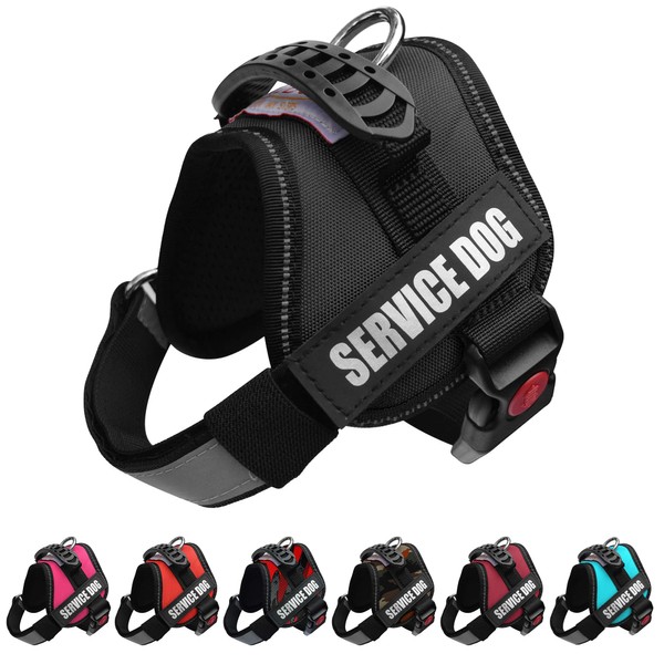 ALBCORP Reflective Service Dog Vest Harness – No-Pull Harness with