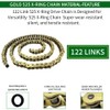 WEICHENGXIN Gold 525 X-Ring Chain 122 Links Motorcycle Chain with
