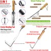 Gardening Manual Weeder Tool Set, 4 Pcs Stainless Steel Crack