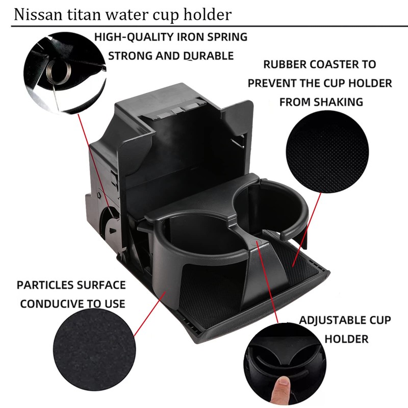 96967-9FD0B Instrument Panel Cup Holder Insert for Nissan Titan 2004-2015