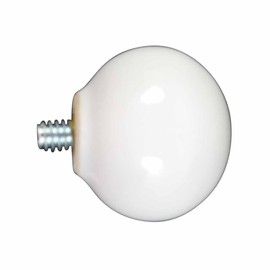Renovators Supply Manufacturing Robe Hook Knobs 1" Replacement Ball White Porcelain Coat Hook Knobs, Dresser Knobs, Wall Mount Hanger Balls, Hardware Round Knobs