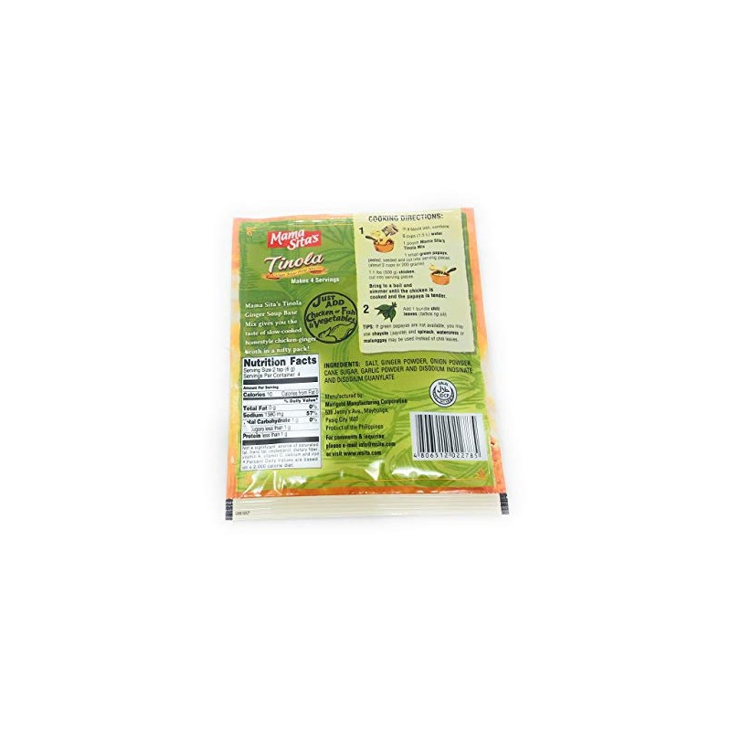 Mama Sita's Tinola Ginger Soup Base Mix, 0.88oz (25g) 4