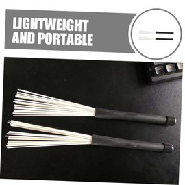 BESPORTBLE 2pcs Nylon Wire Drum Brush Sticks for Jazz and Acoustic Drumming Lightweight Percussion Brushes for Musicians Durable Drum Supplies for Unique Sound Effects