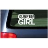Surfer Girl Vinyl Sticker - White
