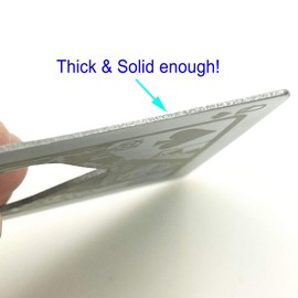 Lesencen Metal Card Bottle Opener Stainless Steel Silver with Engraved Pattern (Style J, 10PCS)