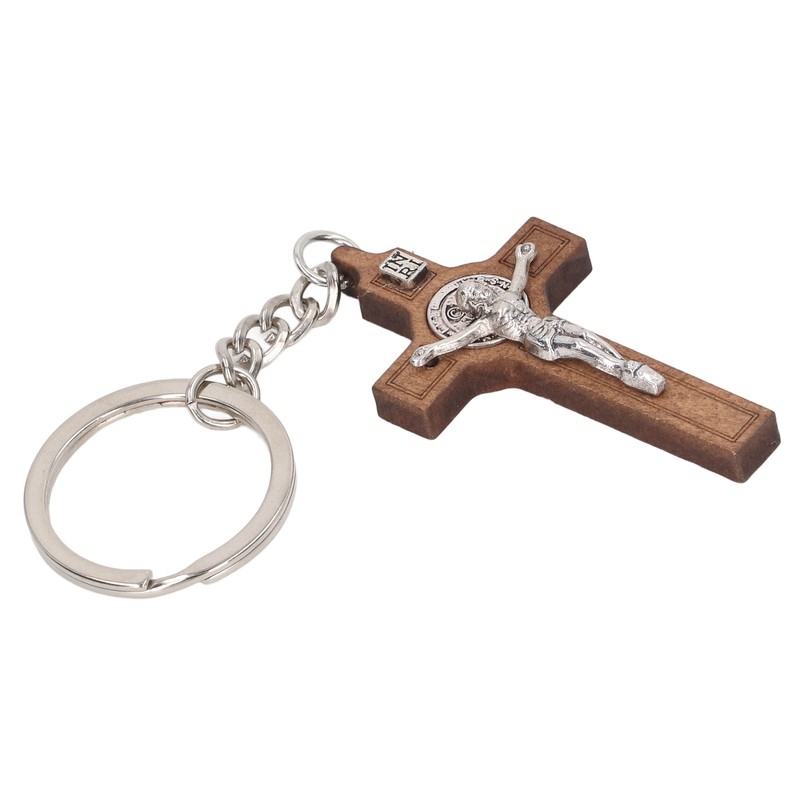 Christian Cross Keychains Engraved Bible Verses Exquisite Jesus Cross Key