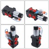 waltyotur 6 Port 12V DC 13GPM Hydraulic Adjustable Variable Flow