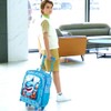 WZLVO Kids Luggage for Boys, Cool Shark Suitcase Rolling with