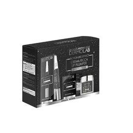Dermolab - Beauty Box Crema Ricca 50ml e Lip Plumper Effetto Filler, con Acido Ialuronico per Pelle e Labbra Levigate e Rimpolpate