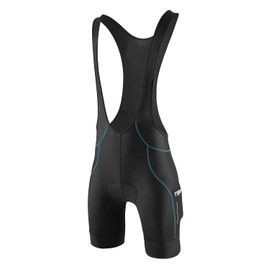 BALEAF Men's Cycling Bib Shorts 4D Padded, Road Bike Cycling Bibs Biking Bicycle Shorts Gel Pockets UPF50+, A-black Blue, XX-Large