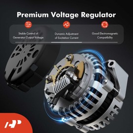 A-Premium Alternator Voltage Regulator Compatible with Ford Crown Victoria 1996, GT 2005-2006, Explorer Sport 2001 & Lincoln Mark VIII 1996 & Mercury Mountaineer 2002-2004, 4.0L 4.6L 5.4L