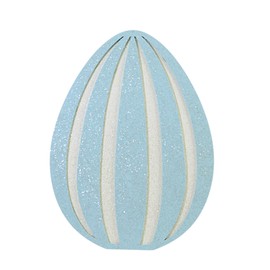 Bethany Lowe Designs RL1712 Glittered Pastel Easter Eggs Decor, Set of 3, Multicolored