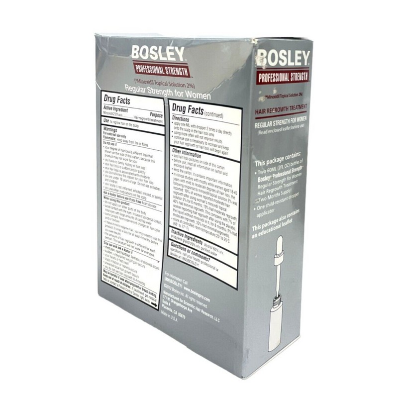 Bosley Professional Strength Hair Regrowth Treatment, Two Months(2x60ml/