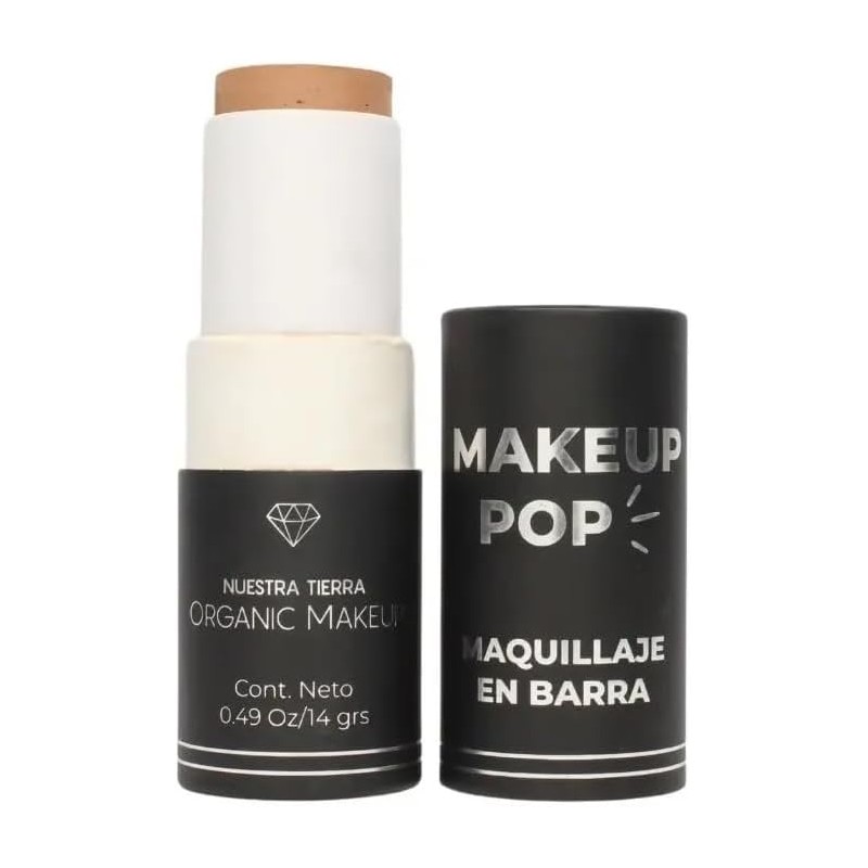 Makeup Pop Maquillaje en Barra Orgánico, Tono S02, Presentación Sólida,