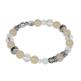 [MIONO] 【AIR SEVEN】天然石 磁気ループ レディース 管理医療機器 コリ 血行改善 (イエロージェイド)