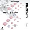 COLORBIRD Foot Nail Tips, 24 Sheets, Nail Tips, Foot Nail