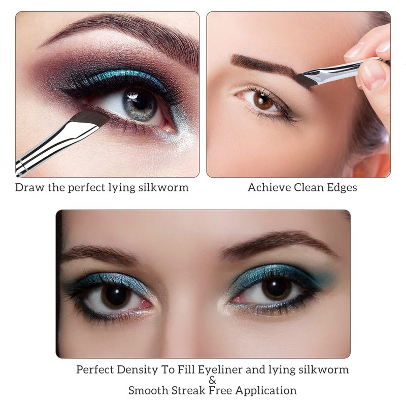 Etercycle Eyeliner Brushes Set, Fine Angled Eyeliner Eyebrow Concealer Brushes,