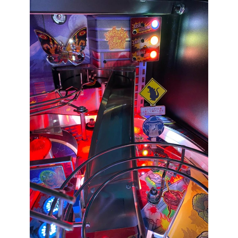 ULEKstore Godzilla and UFO Sightings - Proceed with Caution Sign