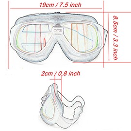 evomosa Motorcycle Goggles Vintage Pilot Style Goggles COLOR MG54