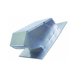 14" Range Hood Roof Cap Damper in Aluminum