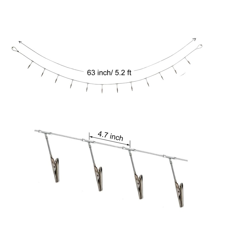 Cable multiusos de acero para colgar en la pared con