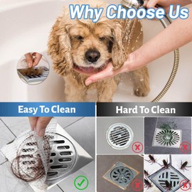 Shower Drain Hair Catcher,35 Pack Disposable Hair Catcher Shower Drain Mesh Stickers, Shower Drain Cover-Hair Drain Catcher for Pop-up and Regular Drains of Showers,Bathtubs,Sinks,and Basins