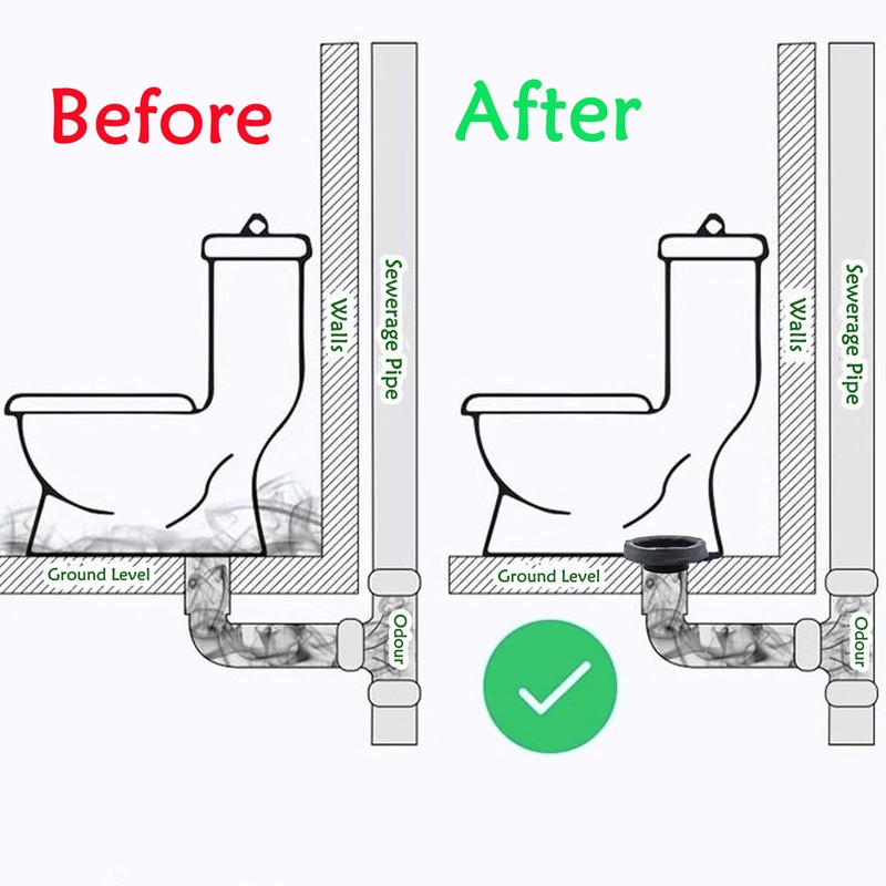 Wax Toilet Seal,Toilet Sealing Ring,Thick Toilet Bowl Soft Rubber Ring