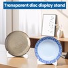 6 Acrylic Stand Plate Stand Plastic Plate Holder Stand Transparent