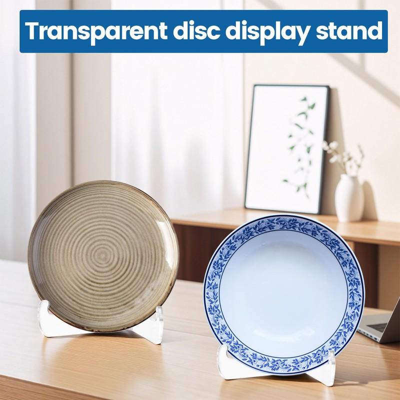 6 Acrylic Stand Plate Stand Plastic Plate Holder Stand Transparent