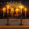 Homemory 12 Pcs Real Wax Flameless Taper Candles with Remote