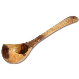 FAIMEX Ladle Olive Wood 15 x 30 cm - Rustic, Pack of 1