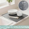 Dish Drying Mat, Silicone Dish Drying Mat for Kitchen Counter,