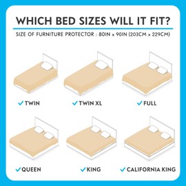 Paw Inspired Washable, Leakproof Couch Cover for Dogs, Pets, Adults | Pet Hair-Resistant, Reversible Protector Blanket for Sofa, Furniture or Bed (California King, King, Queen, Full, Twin Size)