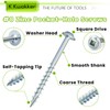 K Kwokker 460Pcs Pocket Hole Screws, 1" 1-1/4" 1-1/2" 2"