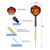 CIKKUE Steel Tip Darts, 18 Pack Premium Professional Dartboard Darts