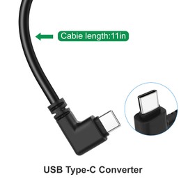 YIPIN HEXHA DC 24V/12V to 5V USB Type-C Right Angle Step Down Converter Output 3A 15W Buck Module Power Adapter, Compatible with Raspberry Pi 4, Mobile Phones
