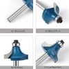 Trimmer Bit Set Set, Carbide Router Bit, Tungsten Steel, Grooves,