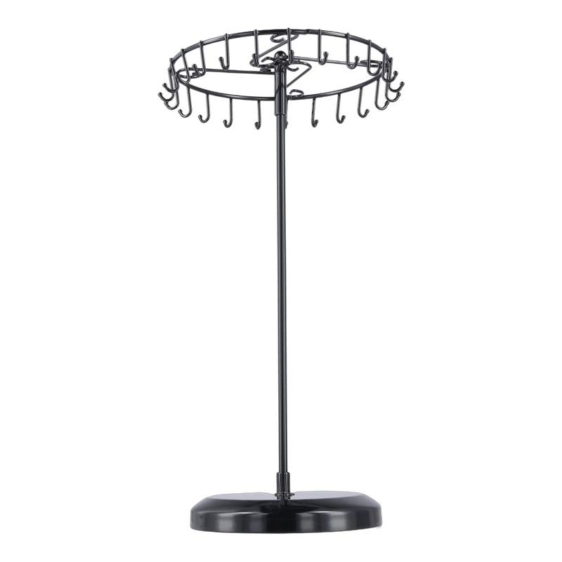 SINJEUN 3 Pack Rotating Necklace Holder, 14 Inch Metal Jewelry