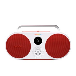 Polaroid P3 Music Player (Red) - Retro-Futuristic Boombox Wireless Bluetooth Speaker Rechargeable with Dual Stereo Pairing