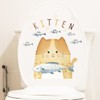 Fujitoya Wall Sticker Cat Fish Toilet Lid Refrigerator Lid Toilet