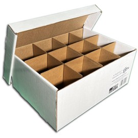 The Perfect Mason Jar Box, Regular Pint. Set of 3 Cardboard Canning Jar Storage & Moving Boxes. Each Box Holds 12 Regular Pint-Size Jars (16 oz), No Tape Required