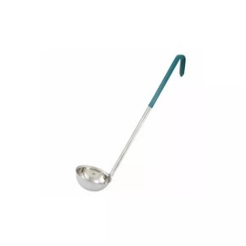 Winco LDC-6 6 oz. Stainless Steel Ladle w/ Black Handle