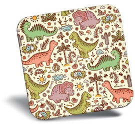 Destination Vinyl ltd Fridge Magnet - Cartoon Dinosaur Pattern T-Rex Kids for Office, Cabinet and Whiteboard, Magnetic Stickers, 44528