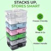 KEYVOZ Snackle Box Container with Lid- Travel Charcuterie Box with