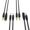 ExcelValley - Audio AUX Extension Cables Leads - Stereo Mini