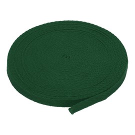 DMiotech 1/4"(0.6cm) 10 Yards Cotton Twill Tape Cotton Ribbons Bias Binding Tape Herringbone Tape Ribbons Dark Green for DIY Crafts, Clothes, Sewing, Knit