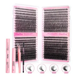 Kit De Extensión De Pestañas 3d Diy Grupos Accesorios 800pcs                                                                                          