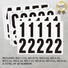 1.5 inch Self Adhesive Numbers for Mailbox, House Numbers, Reflective
