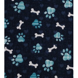 Limited Edition Puppy Bumpers Blue Paw Prints (Up to 10")